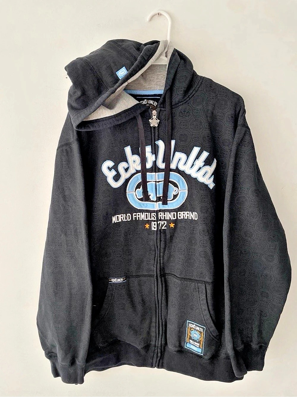 Vintage Ecko Unltd Evilution Full Zip Hoodie Size XXL